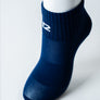 Bas Court Bleu Marine Avec Logo Blanc