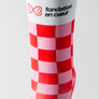 Fondation En Coeur Octobre 2023 - damier rose et rouge
