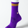 Mauve ligné jaune