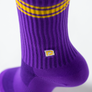 Mauve ligné jaune