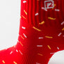 Bas funfetti rouge