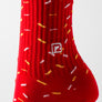 Bas funfetti rouge
