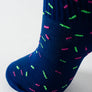 Bas funfetti bleu