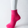Bas Court Rose Avec Logo Blanc