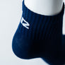Bas Court Bleu Marine Avec Logo Blanc