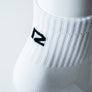 Bas Court Blanc Avec Logo Noir